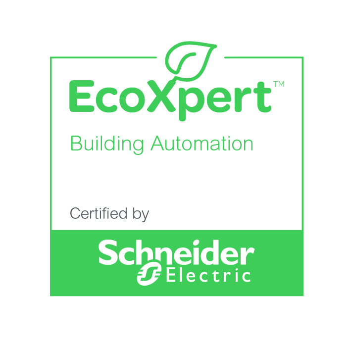 badge de certificacion EcoXpert para SEIUS de Schneider Electric